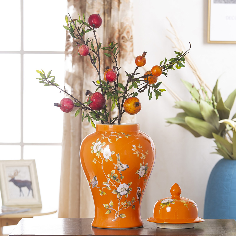 Jingdezhen ceramic general pot vase American sitting room porch flower POTS of new Chinese style furnishing articles home decor