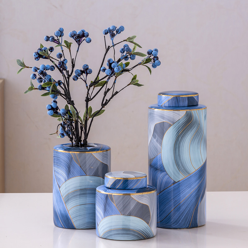 I and contracted ceramic vase light key-2 luxury furnishing articles dried flowers flower arrangement sitting room decoration ideas the abstract household table decoration