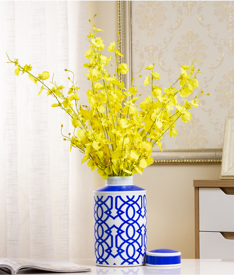 Ceramic vase furnishing articles storage tank sitting room flower arrangement between modern new classical example home wine ark, adornment ornament