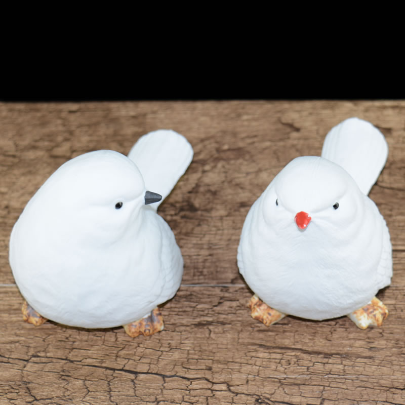 Jingdezhen ceramic animal furnishing articles white picking bird pay-per-tweet household act the role ofing is tasted creative arts and crafts gift sitting room