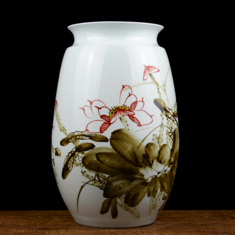 Jingdezhen ceramic hand - made vases furnishing articles celebrity master new Chinese style household act the role ofing is tasted, the sitting room porch place by hand