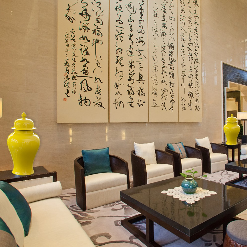 Jingdezhen ceramics archaize general pot vase model living room household soft adornment is placed large Chinese style