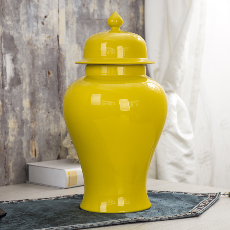 Jingdezhen ceramics archaize general pot vase model living room household soft adornment is placed large Chinese style