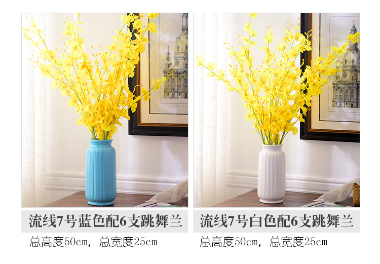 European I and contracted vase furnishing articles sitting room dry flower arranging flowers home decoration ceramic flowers money orchid suits for