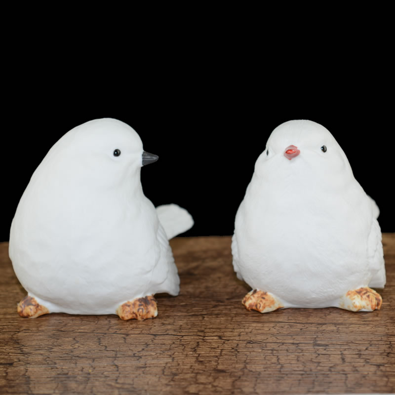 Jingdezhen ceramic animal furnishing articles white picking bird pay-per-tweet household act the role ofing is tasted creative arts and crafts gift sitting room