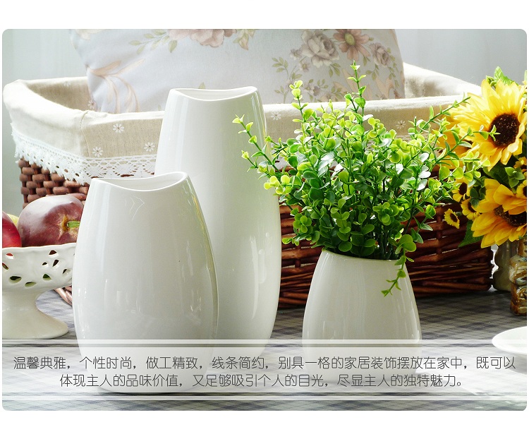 Jingdezhen gốm sứ hiện đại tối giản bình hoa kèn phòng khách cắm hoa trang trí bàn hoa trang trí - Trang trí nội thất đồ dcor phòng ngủ giá rẻ
