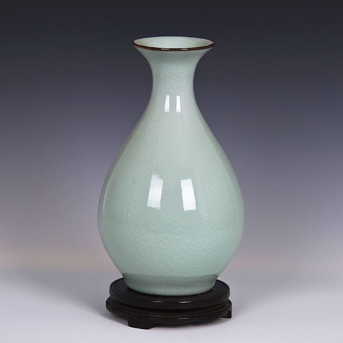 Jingdezhen ceramics flower vase of new Chinese style restoring ancient ways is sitting room home rich ancient frame adornment handicraft furnishing articles