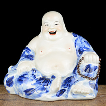 Jingdezhen ceramic smiles often open ornaments living room home decoration housewarming wedding gifts creative crafts