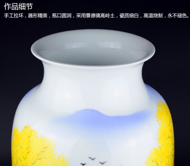 Cixin qiu - yun, jingdezhen ceramics celebrity hand - made powder enamel vase boutique sitting room home rich ancient frame adornment furnishing articles