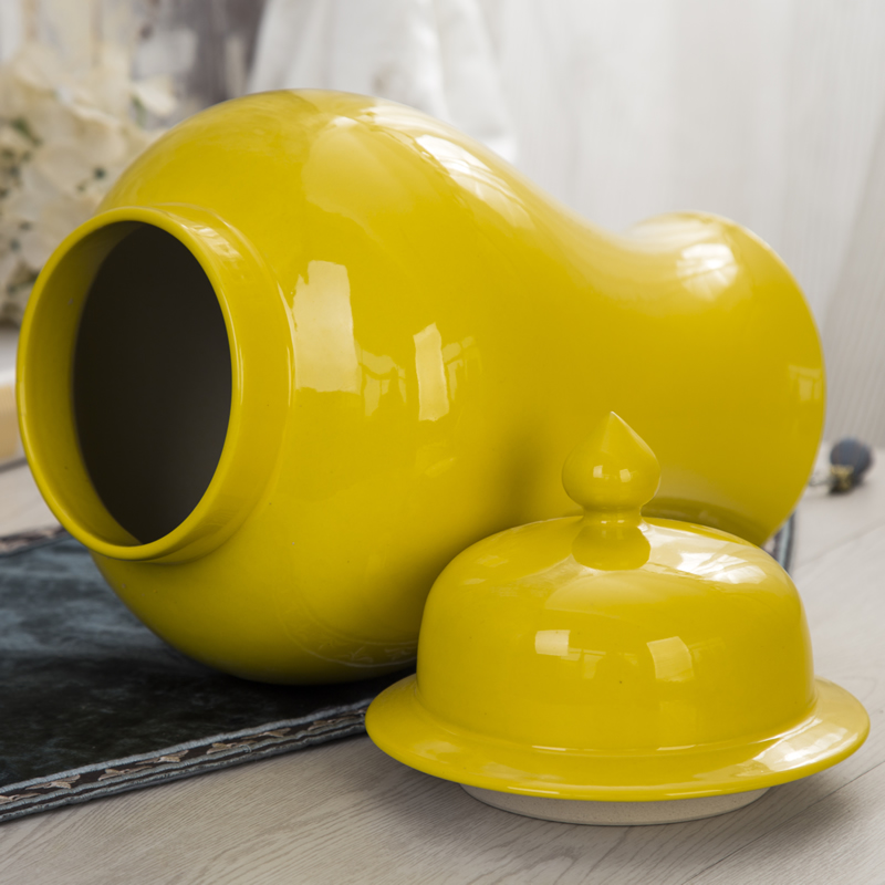 Jingdezhen ceramics archaize general pot vase model living room household soft adornment is placed large Chinese style