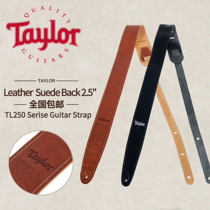 Qicai Taylor Taylor dây da lộn dây da bakelite guitar dân gian nhạc cụ dây đeo phổ quát - Phụ kiện nhạc cụ