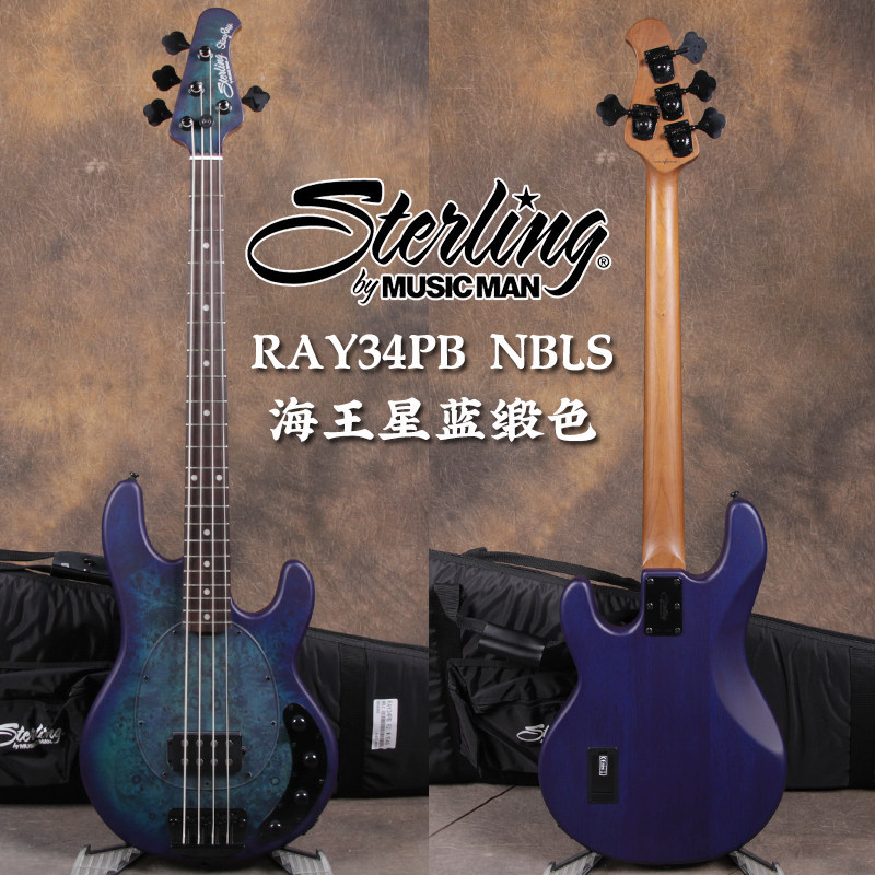 Sterling by Musicman RAY34PB NBLS 4 string electric bass bass professional rock bass