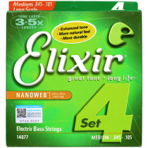 Производство красоты Elixir ilix bass strings 4-4 струны 5-5 струн-бас покрытый бексом