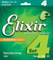 American-made Elixir bass strings 14102 coated four-string bass bass strings