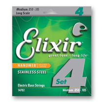American-made Elixir bass strings 14702 rust-resistant steel four-string coated bass strings