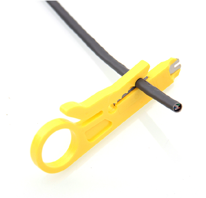 Small yellow wire cutters Exfoliating tool Exfoliator Telephone line net routing Wire Cutter Plucking Wire Knife stringing line