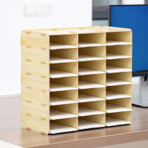 Desktop multi-grid Express receipt box financial bill sorting rack delivery document voucher sorting box A5 file rack