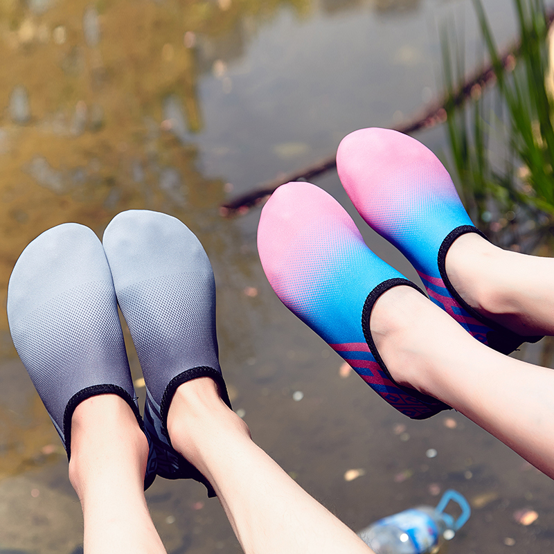 Summer men's and women's barefoot skin soft shoes snorkeling shoes beach diving shoes non-slip treadmill shoes socks shoes men