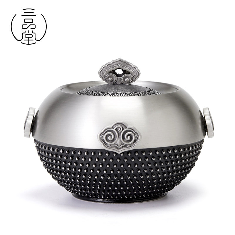 Sanpintang Pure Tin Tea Cans Tin Sealed Metal Tea Cans Tin Cans Tea Cans Ruyi Quartet