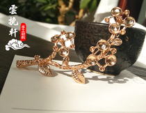 Cloud-in-chief about 71mm pure copper cast bronze-coloured series brooch toDIY hairpin accessories material