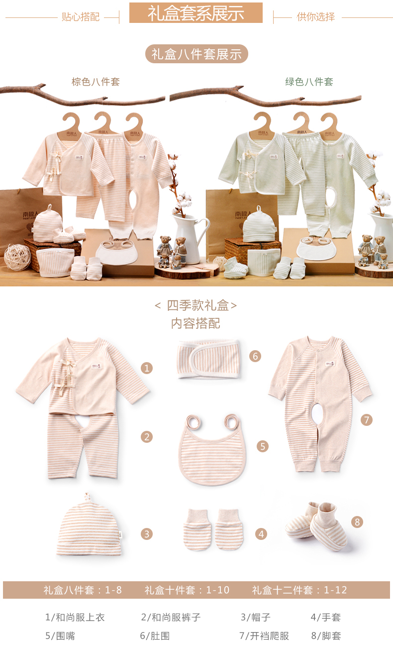Hộp quà tặng sơ sinh Bộ quần áo sơ sinh cho bé sơ sinh quà tặng trăng tròn 0-3 tháng mùa thu và đồ dùng mùa đông đồ sơ sinh
