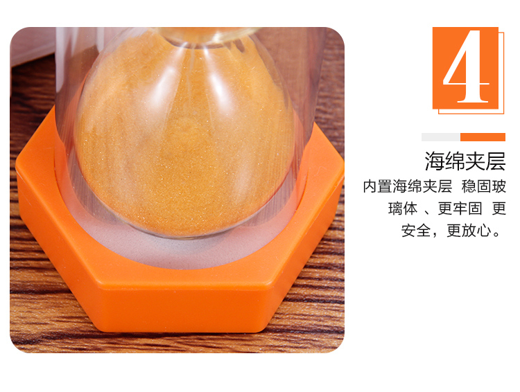 Đồng hồ cát chống rơi lục giác 5/10/15/20/30/45 phút hẹn giờ trang trí trường mẫu giáo cho trẻ mẫu giáo vật dụng dcor phòng ngủ