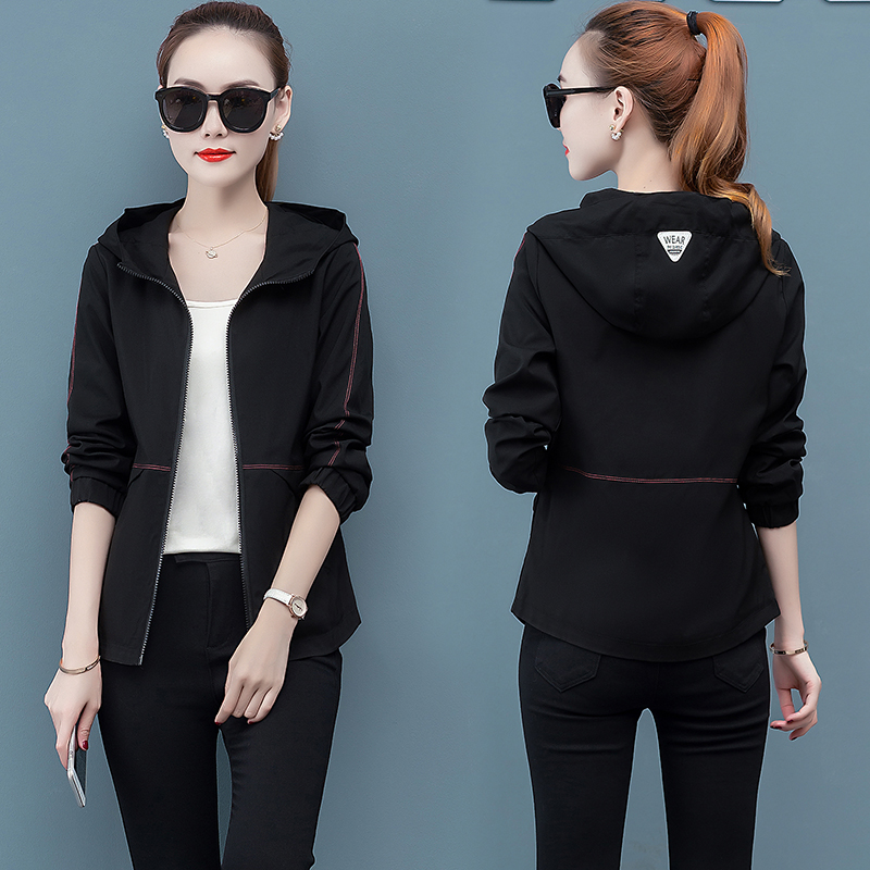 Short coat woman 2022 new spring autumn Korean version loose display slim large size fashion casual long sleeve cardiovert jacket blouse