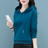 Черная тонкая толстовка с капюшоном, осенний короткий лонгслив, 2024 года, осенняя, оверсайз