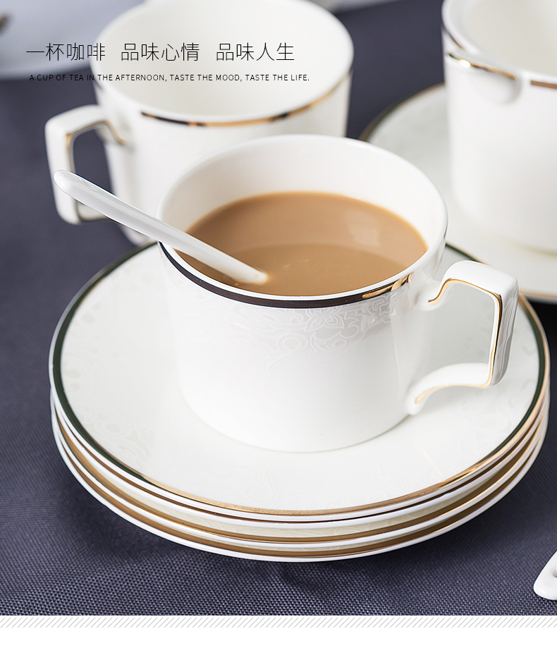 European style up phnom penh ipads porcelain coffee cup suit household contracted coffee cup dish creative small key-2 luxury special coffee cup