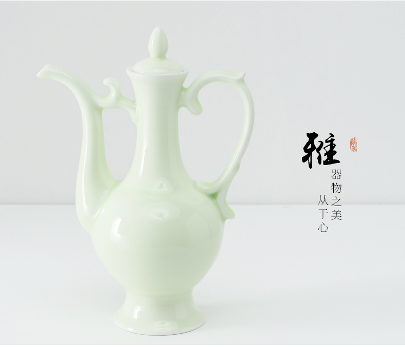 Ceramic wine liquor wine move home outfit a small handleless wine cup the qing antique Chinese creative liquor cup suits for