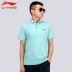 Li Ning áo sơ mi nam tay ngắn mùa hè 2019 mùa hè mới áo thấm hút mồ hôi mùa hè áo thun ngoài trời đích thực - Áo polo thể thao áo thun polo nam Áo polo thể thao