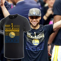 2018 playoffs trận chung kết vô địch cà ri durant ngắn tay áo của nam giới bóng rổ chiến binh t- shirt Thompson áo thun nam gucci