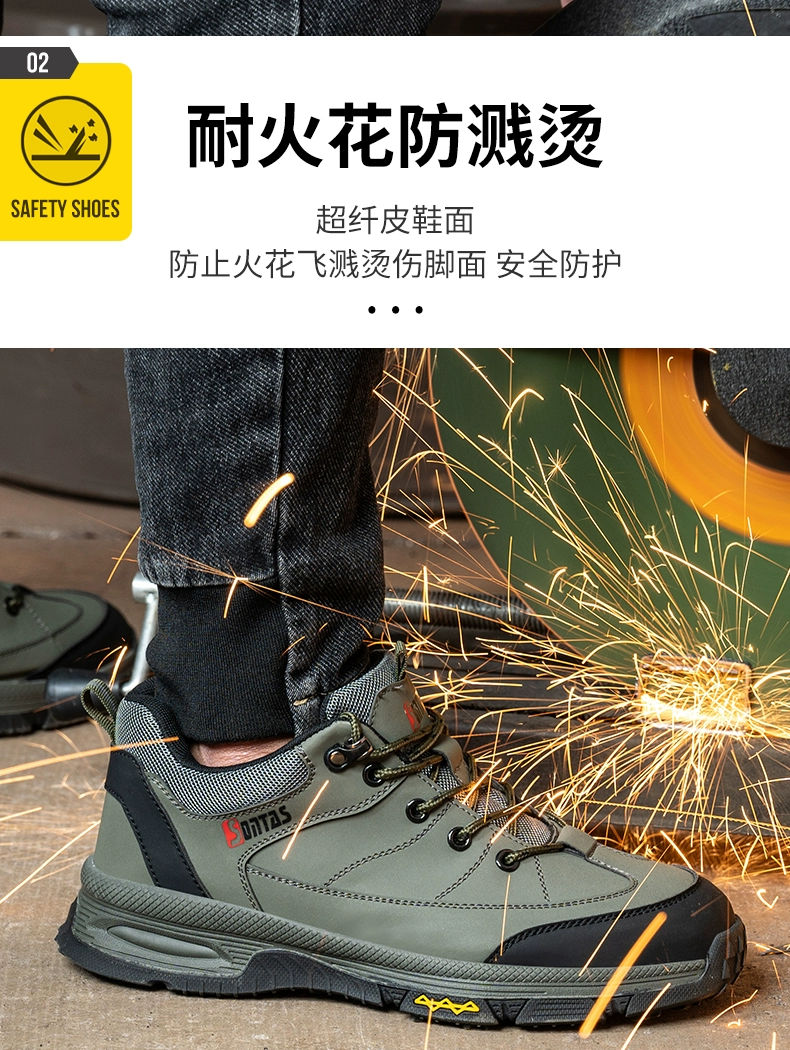 Labor protection shoes for men, steel toe with steel plate, anti-smash, anti-puncture, wear-resistant, anti-slip, insulated, old-fashioned work site winter
