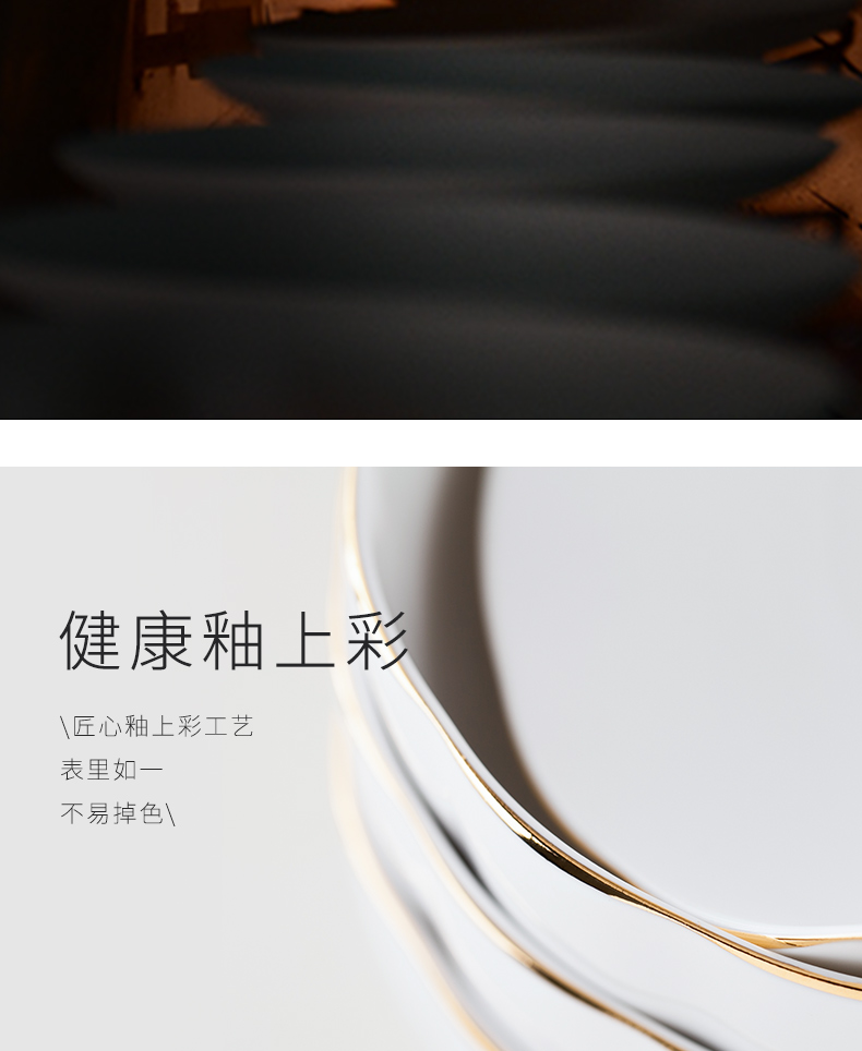 Ceramic bowl with rice bowl dish 10 suit European contracted white small bowl bowl bowl rainbow such as bowl of porridge bowl of soup bowl