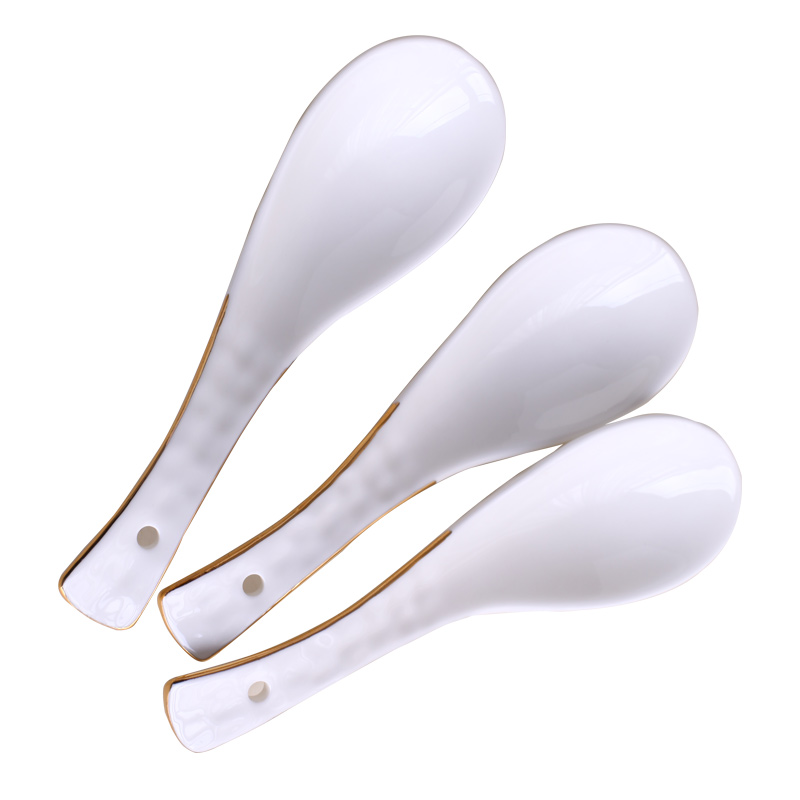 Spoon, ceramic Spoon home take some food run small Spoon, big Spoon, Spoon to eat soup Spoon, coffee Spoon, run out of milk