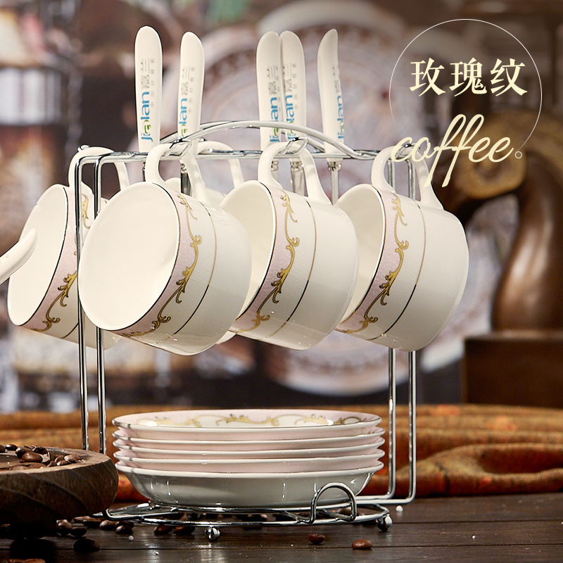 Ipads China coffee cup set kit home European contracted ceramic coffee cups and saucers tea tea set four in the afternoon