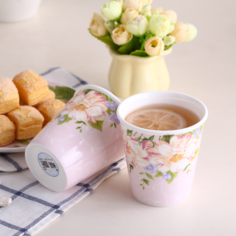 Cup of tea sets suit ceramic Cup home sitting room creative I and contracted Europe type cold water bottle wedding gifts