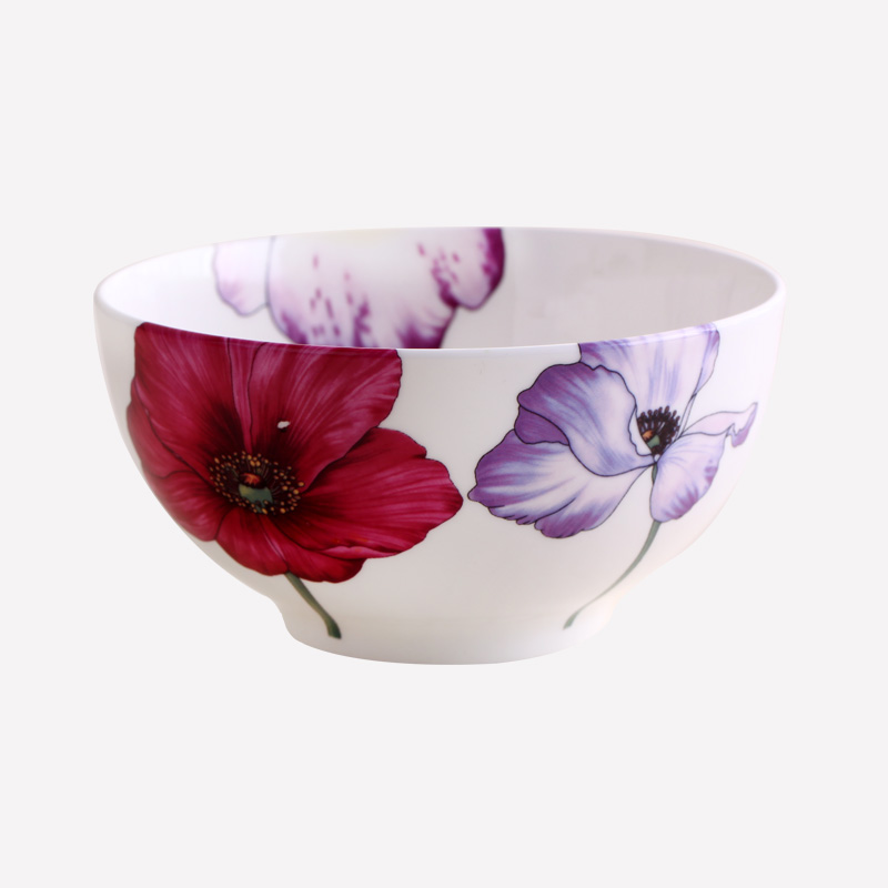 Young girl heart always 1 home eat rice bowls ceramic bowl of soup bowl only lovely creative size bowl of 4/5 of an inch