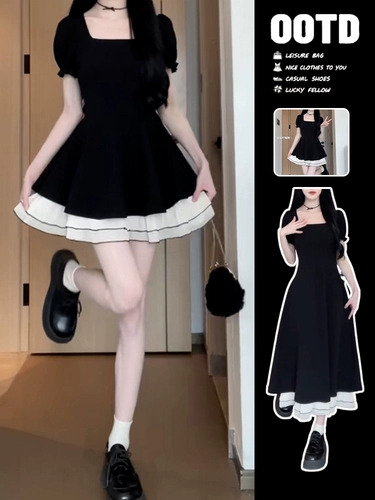 Платье, летний чай для принцессы, 2025 года, французский стиль, придает объем