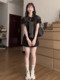 French black dress for women summer 2026 new style unique and beautiful waist skirt Korean style waist waist beautiful long skirt