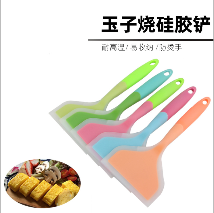 High temperature silicone shovel not stained with jade burning pot thick egg shovel frying pan baking