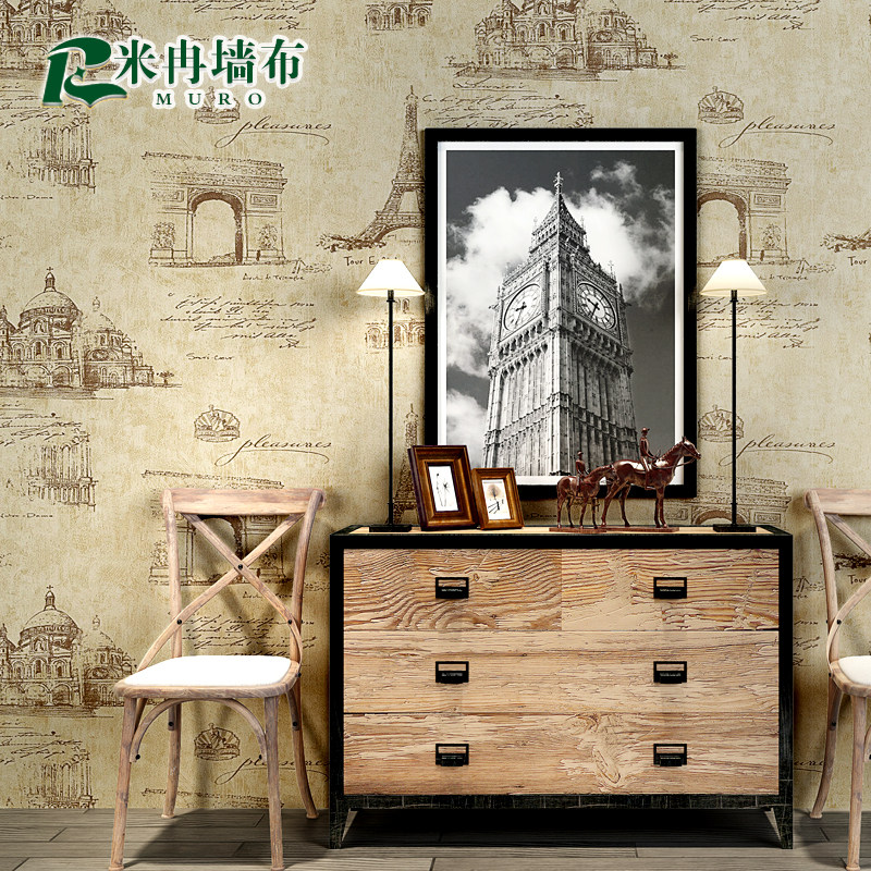 Miran Nordic Tower Book Room Background Wall Seamless Wall Cloth Bedroom AB paired with guest dining hall Xuanguan Brief Wall Cloth