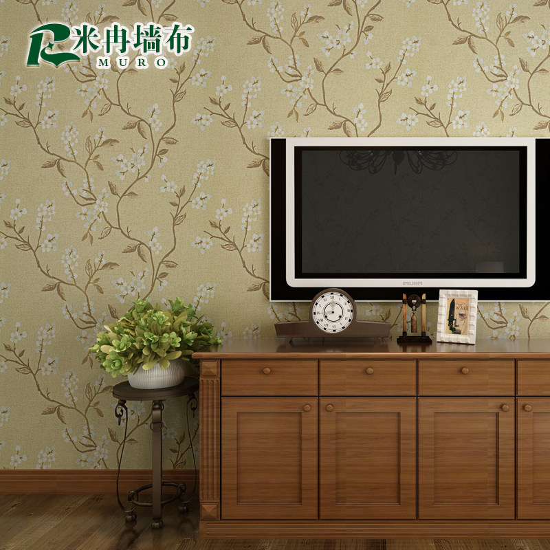 Miran American Countryside Small Flower Bedrooms Ab Seamless Wall Bugout Dining Room TV Background Genguan Book House Wall Cloth
