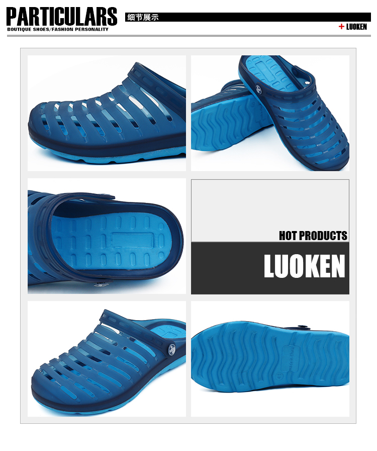Luo Ken mùa hè mới lỗ giày nam và nữ giày adidas nam