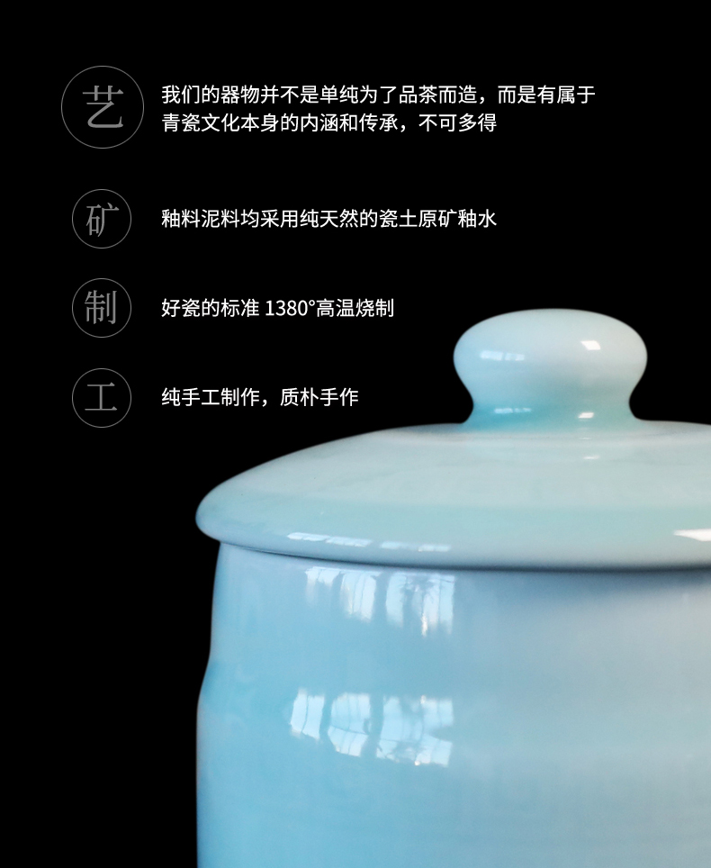 Oujiang longquan celadon mark cup back to the line of office meeting cup cup with cover household glass ceramic cups
