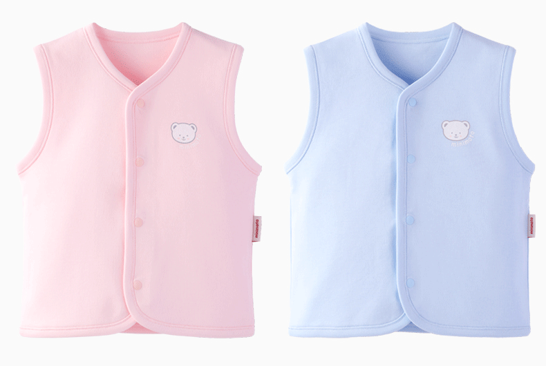 Xiaomi gạo 19 thu đông mới vest bông bé nhà ấm áo vest sơ sinh đôi vest 3-4 tuổi - Áo ghi lê áo khoác trẻ em