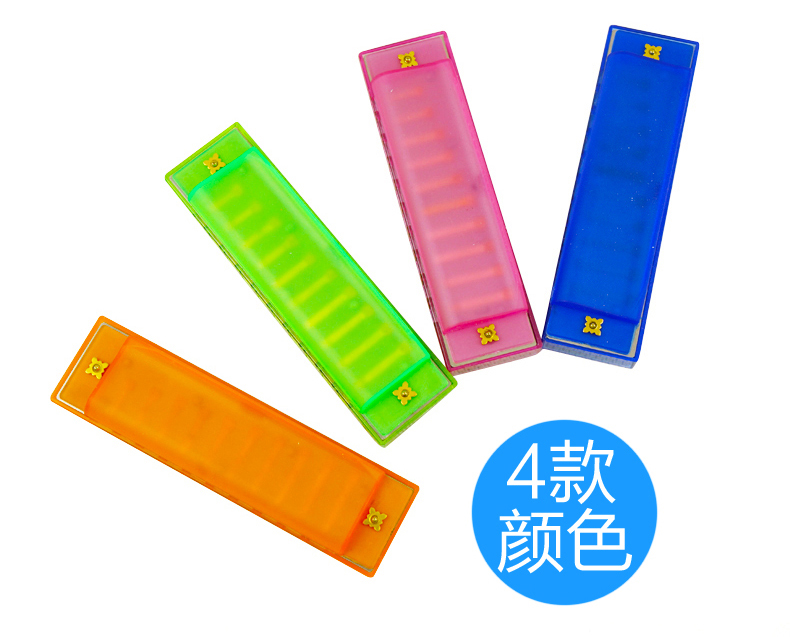 Màu nhựa 10 lỗ blues cho người mới bắt đầu trẻ nhỏ hòa tấu nhạc cụ Orff đồ chơi âm nhạc điện tử cho trẻ