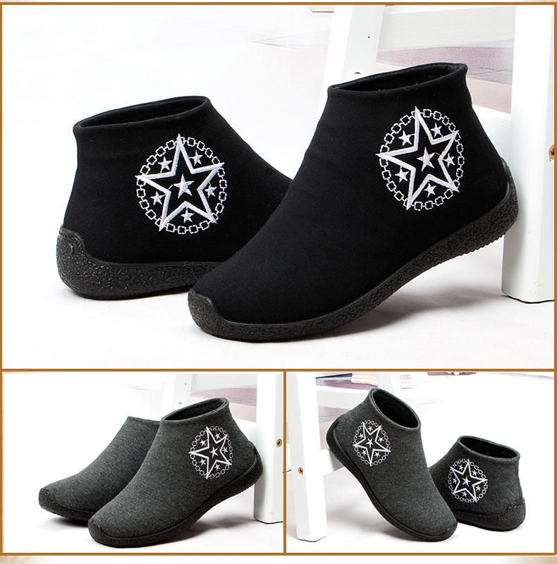 Giày vải Bắc Kinh cũ của phụ nữ mùa thu và mùa đông hai mẫu giày cotton cao, giày đế bệt giày thể thao nike nữ