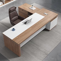 Wenzhou furniture board boss executive desk single modern manager supervisor desk corner with side cabinet