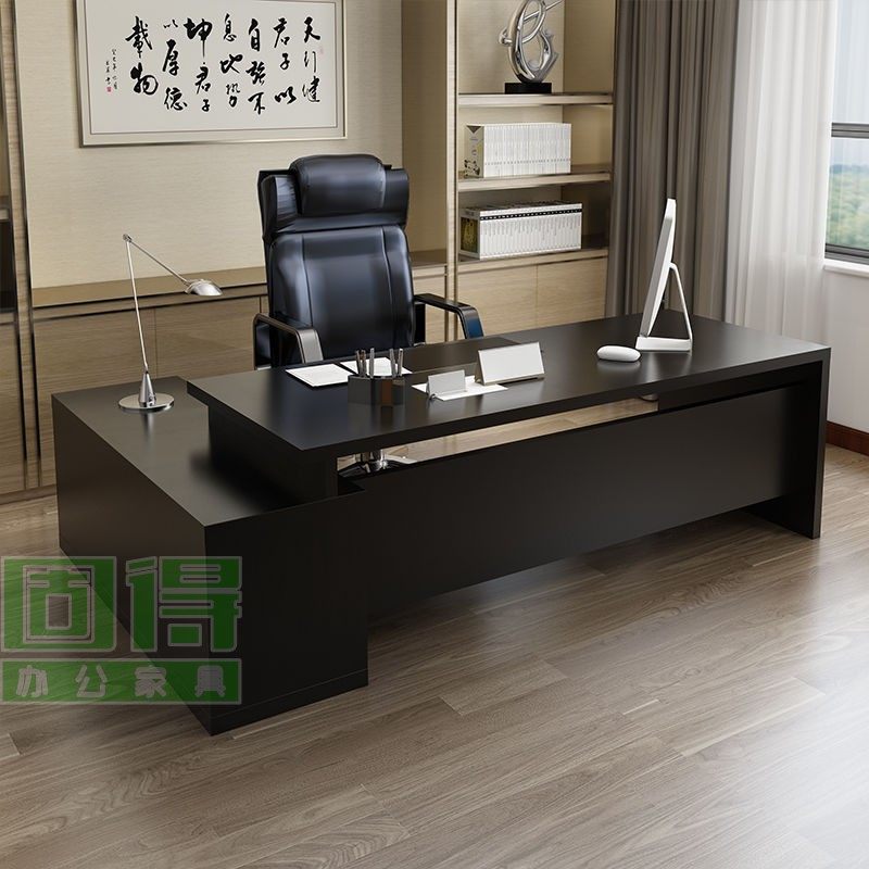 Desk Single Boss Desk Executive Desk Manager Supervisor Desk Simple Modern Corner With Side Cabinet Computer Desk Furniture